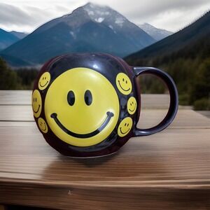 Barrel Belly Cup Bubba Gump Coffee Tea Mug Smiley Face Movie Quote Forrest Gump